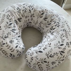 Boppy nursing pillow in neutral vine